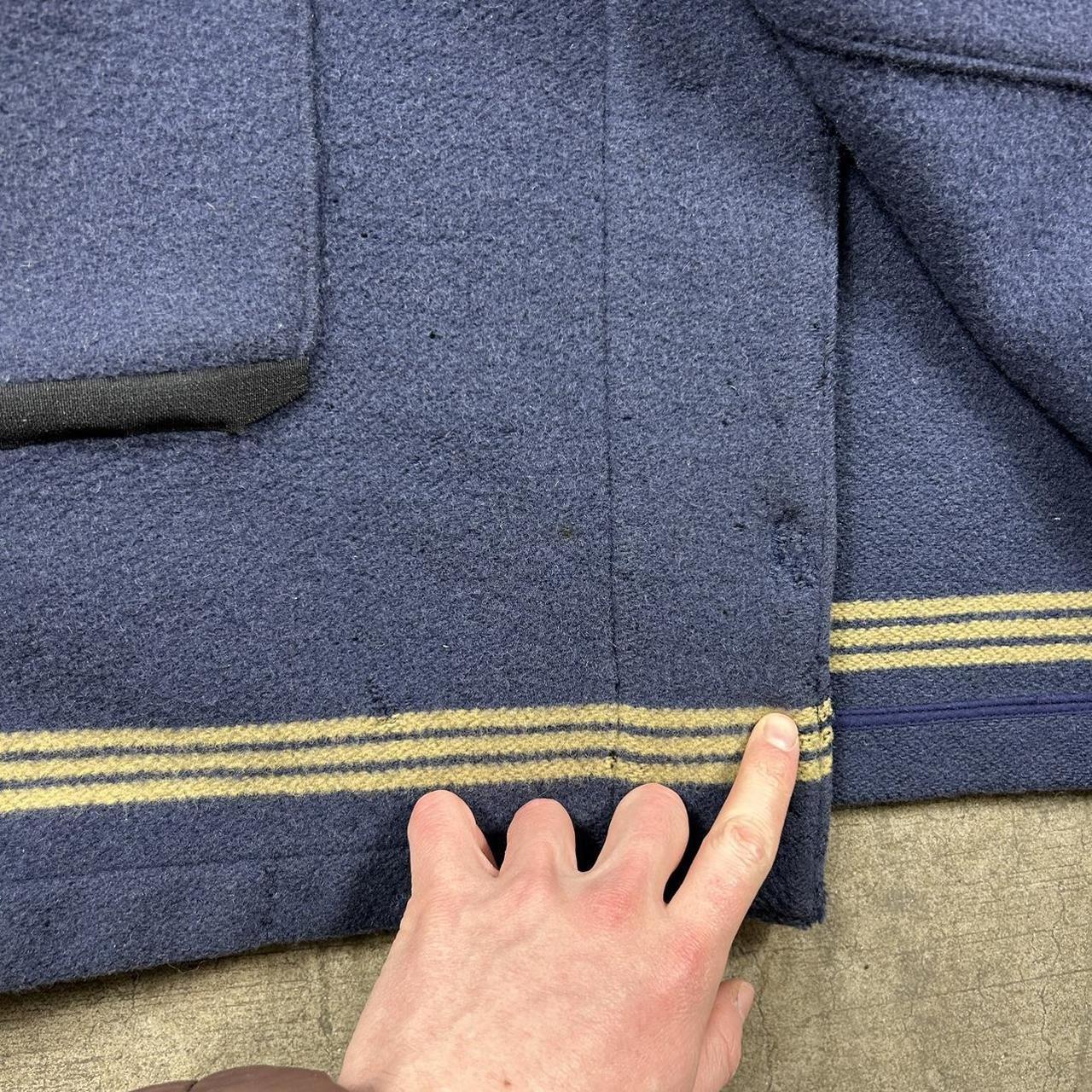 Vintage Stone Island Montgomery Duffle Coat Blue XL