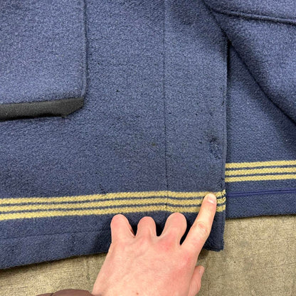 Vintage Stone Island Montgomery Duffle Coat Blue XL