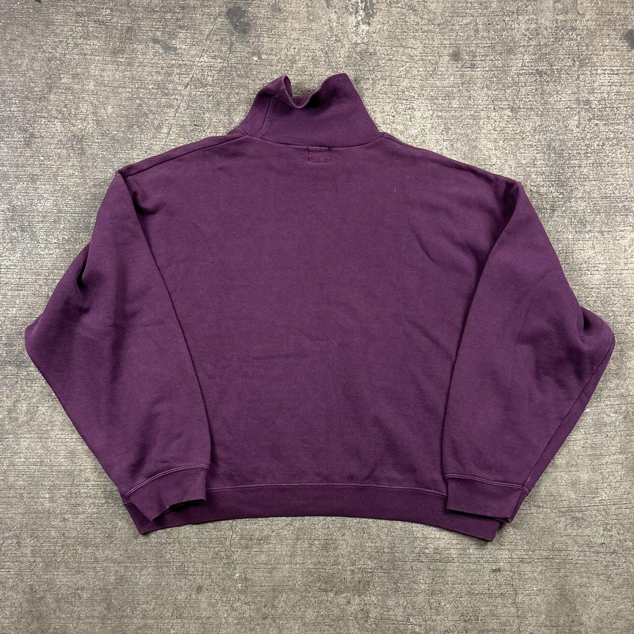 Vintage Armani Roll Neck Sweatshirt Purple L
