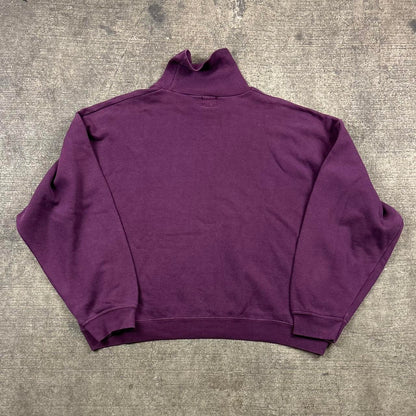 Vintage Armani Roll Neck Sweatshirt Purple L